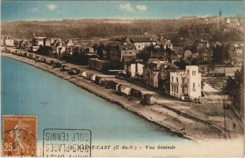 Carte postale ancienne St.Cast Vue Generale France