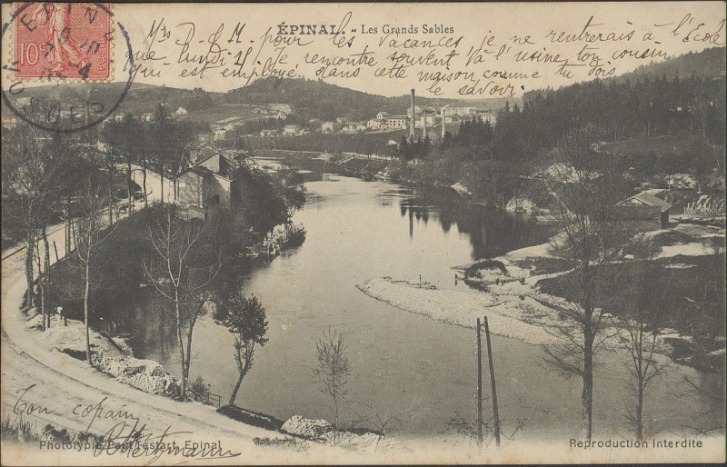 Carte postale ancienne Carte postale, Epinal, Les Grands Sables