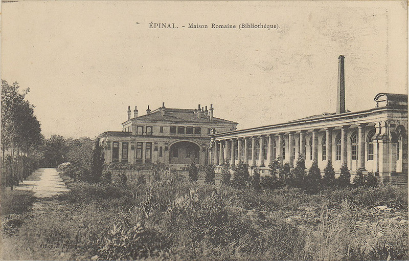 Carte postale ancienne Carte postale, Epinal, Maison romaine (Bibliothèque) 2