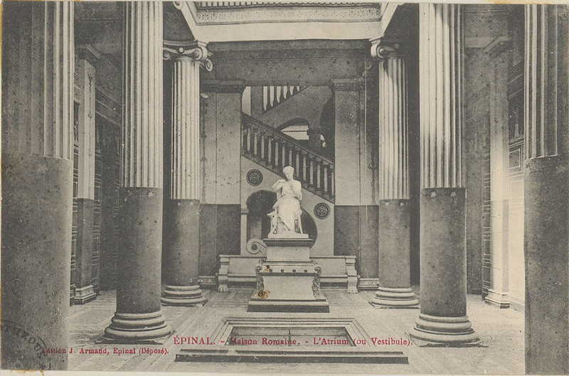 Carte postale ancienne Carte postale, Epinal, Maison romaine, L'Atrium