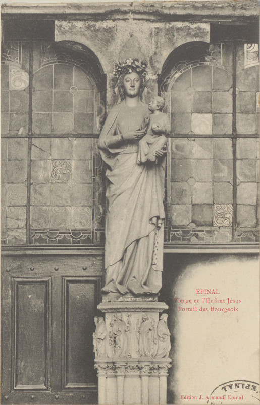 Carte postale ancienne Carte postale, Epinal, Vierge et l'enfant Jésus