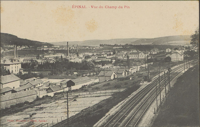 Carte postale ancienne Carte postale, Epinal, Vue du Champ du pin