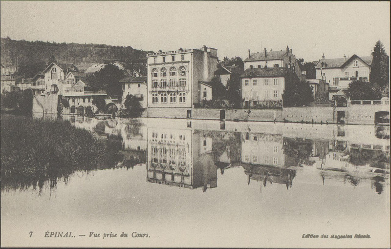 Carte postale ancienne Carte postale, Epinal, Vue prise du Cours 5