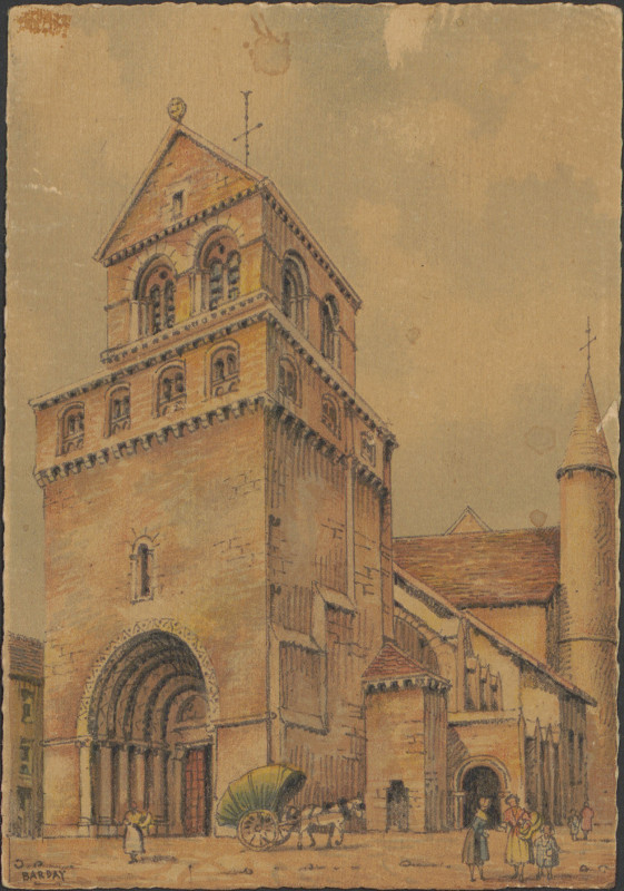 Carte postale ancienne Carte postale, Epinal, Eglise Saint-Maurice 9
