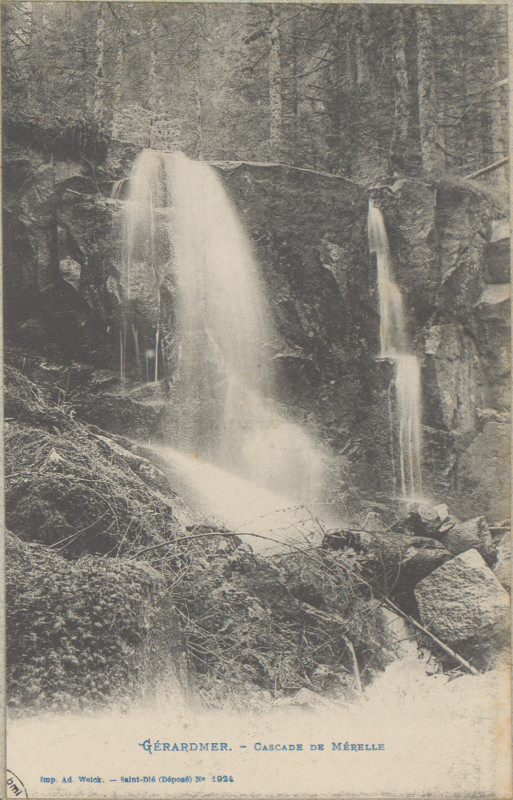 Carte postale ancienne Carte postale, Gérardmer, Cascade de Mérelle