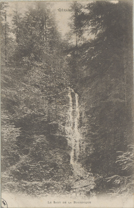 Carte postale ancienne Carte postale, Gérardmer, Le Saut de la Bourrique