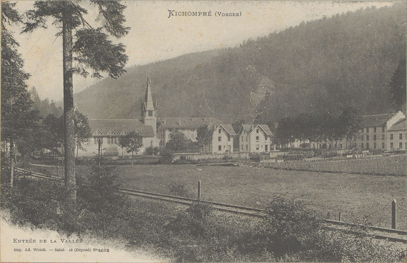 Carte postale ancienne Carte postale, Kichompré (Vosges), Entrée de la Vallée