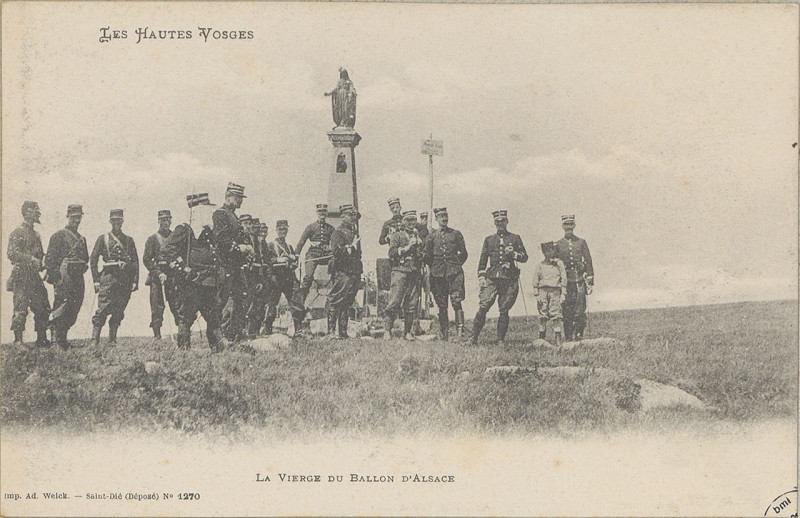 Carte postale ancienne Carte postale, La Vierge du Ballon d'Alsace