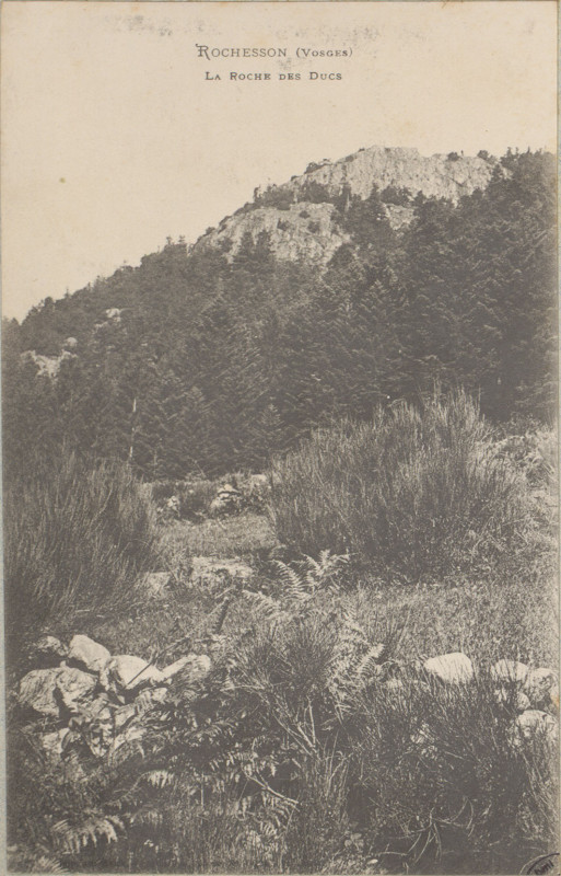 Carte postale ancienne Carte postale, Rochesson (Vosges), La Roche des Ducs
