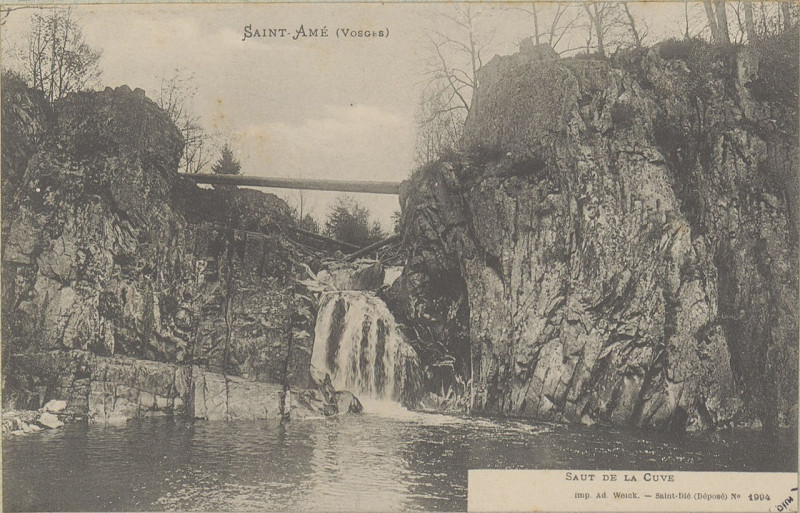 Carte postale ancienne Carte postale, Saint-Amé (Vosges), Saut de la Cuve