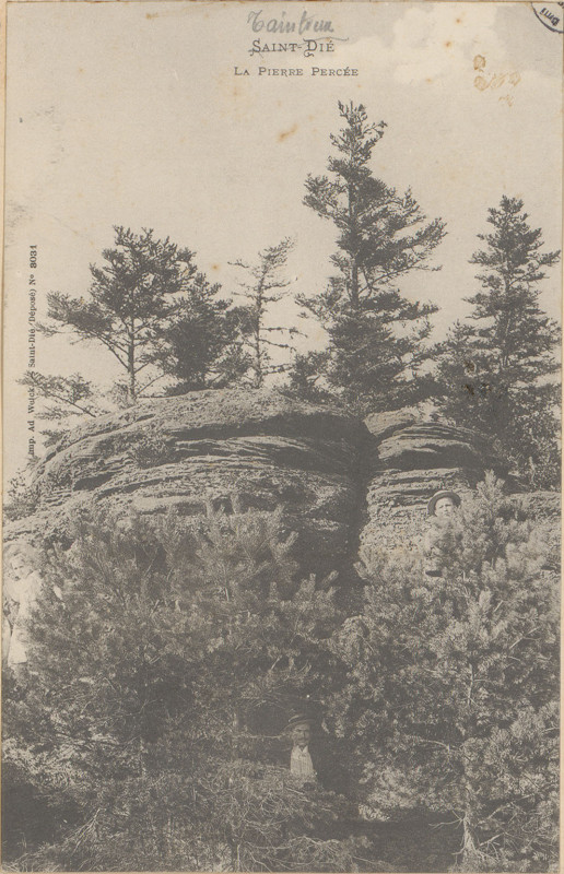 Carte postale ancienne Carte postale, Saint-Dié, La Pierre Percée