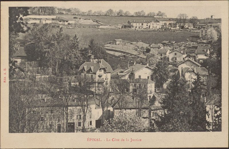 Carte postale ancienne Carte Postale, Epinal, La Côte de la Justice