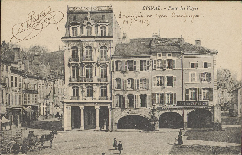Carte postale ancienne Carte Postale, Epinal, Place des Vosges 4