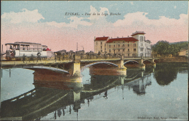 Carte postale ancienne Carte Postale, Epinal, Pont de la Loge Blanche 2