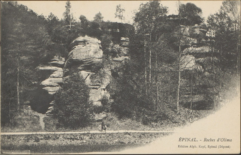 Carte postale ancienne Carte postale, Epinal, Roches d'Olima