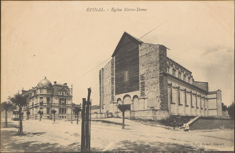 Carte postale ancienne Carte postale, Epinal, Eglise Notre-Dame