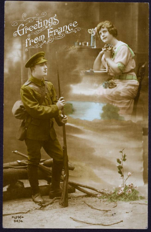 Carte postale ancienne Greetings from France (2999563241)