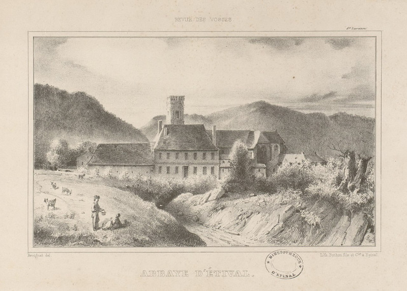 Carte postale ancienne Abbaye d'Etival 03