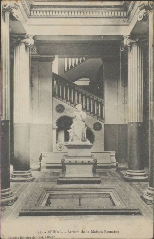 Carte postale ancienne Atrium de la maison romaine
