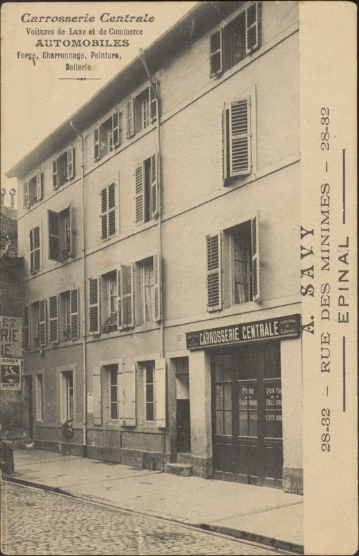 Carte postale ancienne Carte postale, A. Savy, Rue des Minimes, Epinal