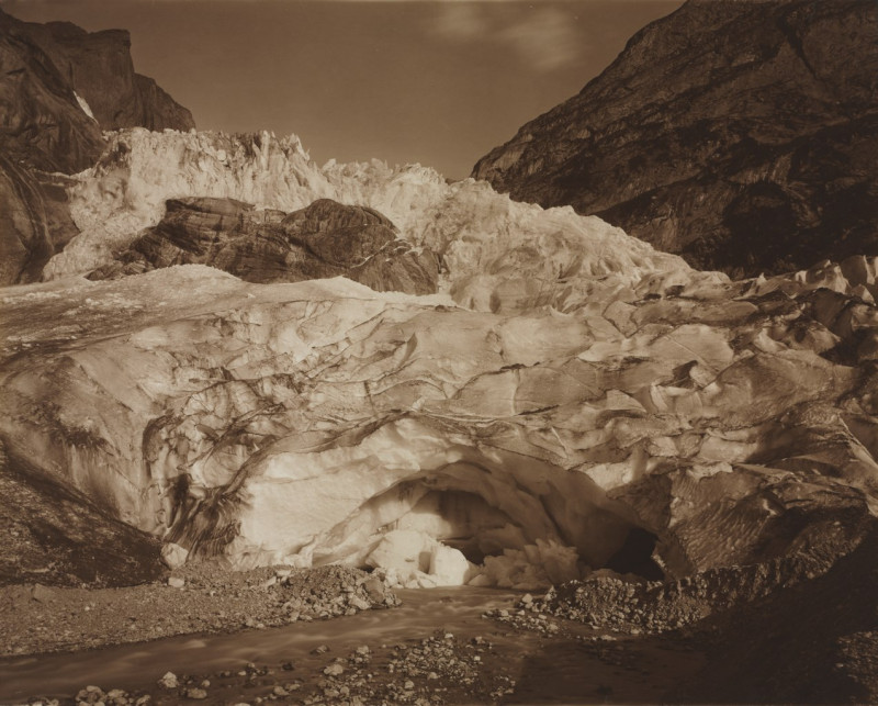 Carte postale ancienne Adolphe Braun - Switzerland. Grindelwald, Upper Glacier, Source of the Lutschine - 1992.237 - Cleveland Museum of Art