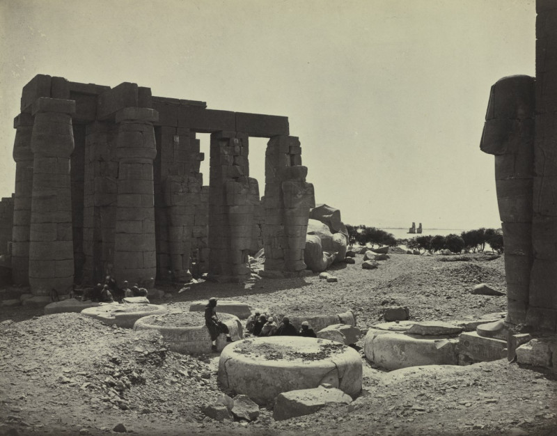 Carte postale ancienne Adolphe Braun - The Ramesseum, Thebes - 1992.244 - Cleveland Museum of Art