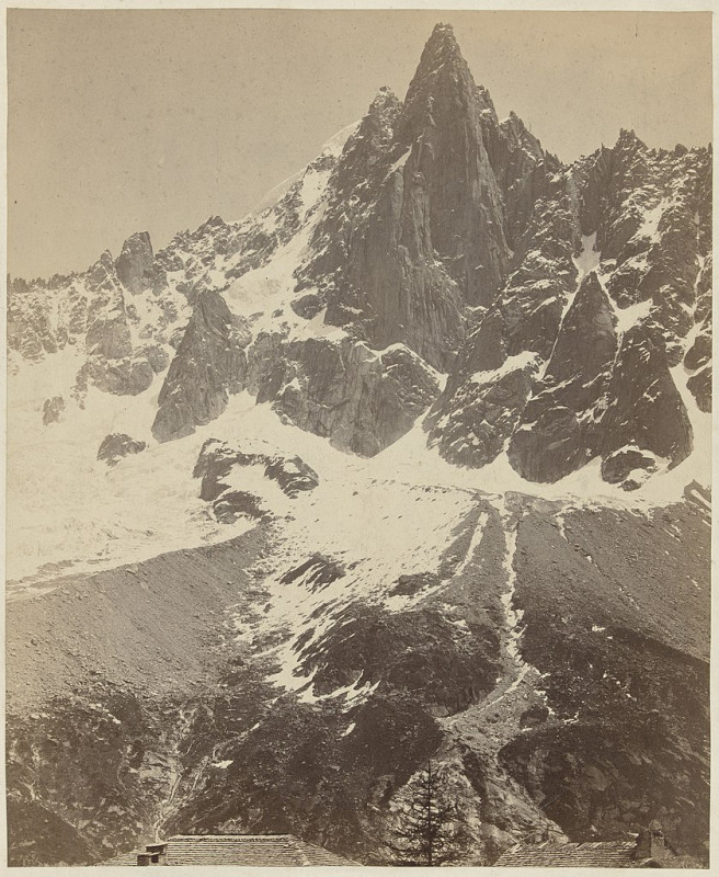 Carte postale ancienne Bergtop in de Mont Blanc (Montanourd en Aiguille) Chaine du Montblanc Montanourd et Aiguille de Rue (titel op object), Rp-F-F00167