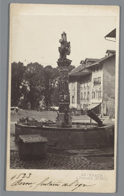 Carte postale ancienne Berne, Fontaine du mangeur d'Enfants (Fontaine de l'Ogre), Rp-F-F24852