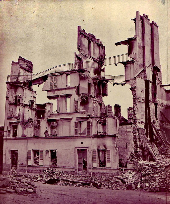 Carte postale ancienne Braun, Adolphe (1811-1877) - Paris, 1871
