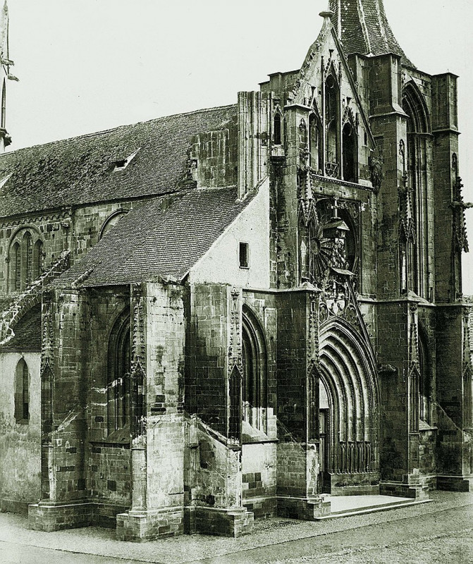 Carte postale ancienne Braun-église-de-Rouffach
