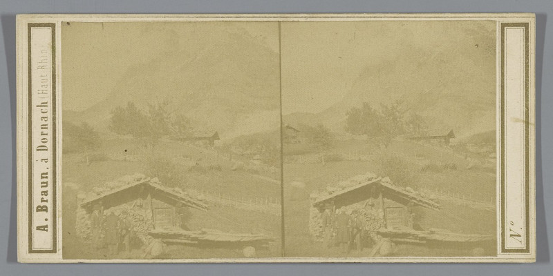 Carte postale ancienne Dorp aan de voet van de Wetterhorn nabij Grindelwald, Zwitserland Le Wetterhorn à Grindelwald (titel op object), Rp-F-F07862