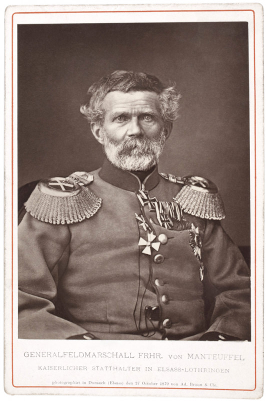 Carte postale ancienne Edwin Freiherr von Manteuffel by Adolphe Braun