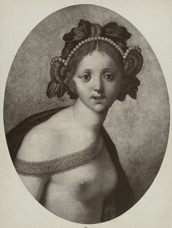 Carte postale ancienne Fotoreproductie van een schilderij van een onbekende maker, 'Een godin' of 'Venus', Rp-F-00-2529