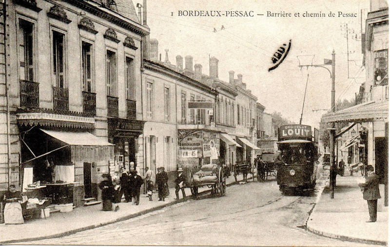 Carte postale ancienne Bordeaux - Barrière de Pessac à Bordeaux