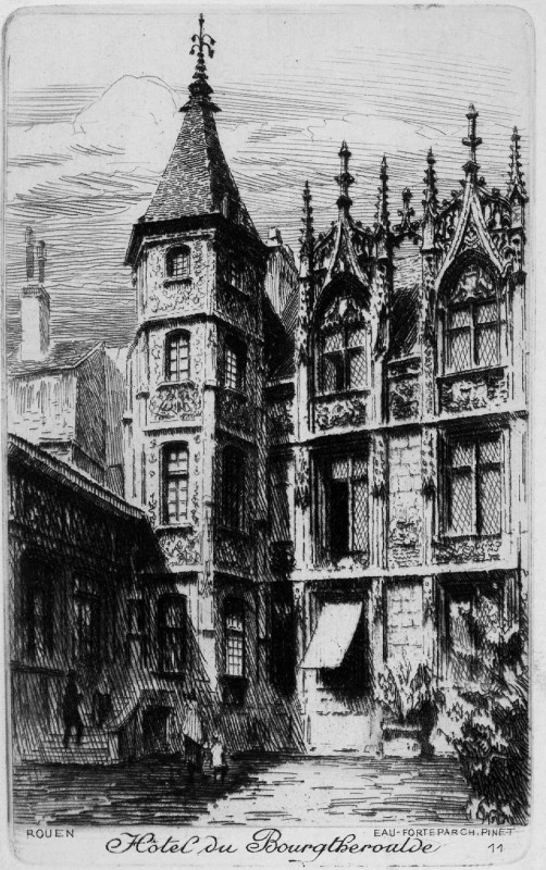 Carte postale ancienne Rouen n° 11 Hôtel du Bourtheroulde