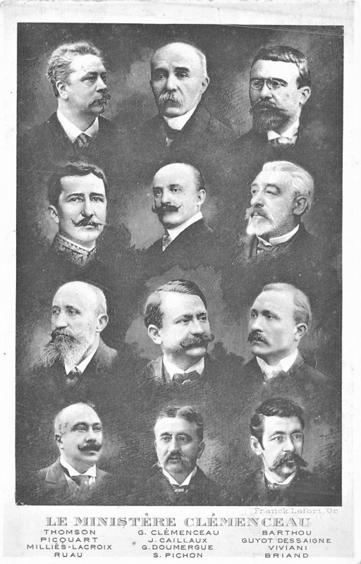 Carte postale ancienne Cp gouvernement Clemenceau 1906