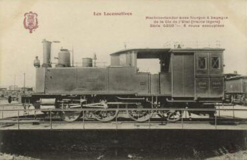 Carte postale ancienne 121 tender-fourgon de l'Etat