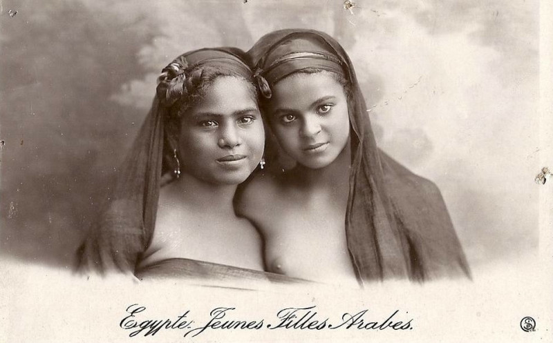Carte postale ancienne Sip - Jeunes filles arabes