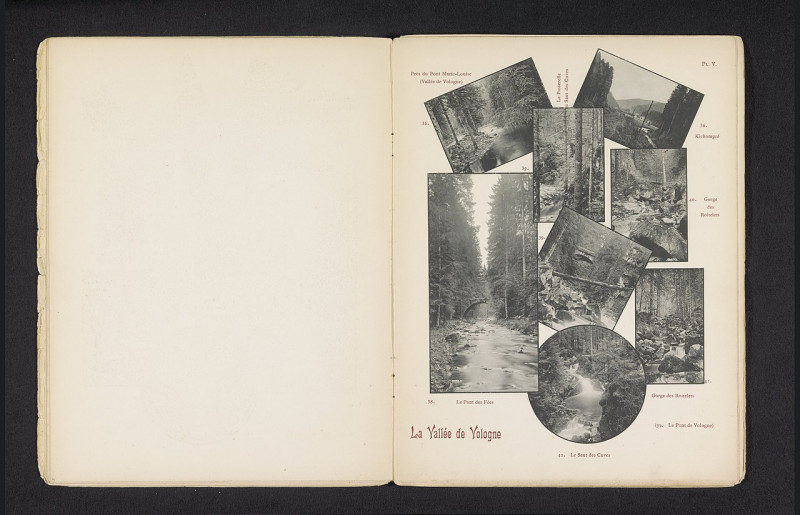 Carte postale ancienne Acht plekken rond de rivier de Vologne La vallée de Vologne (titel op object), Rp-F-2001-7-158-5