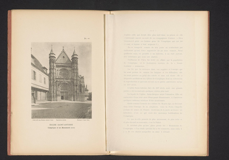 Carte postale ancienne Gezicht op de Eglise Saint-Antoine in Compiègne, Frankrijk Eglise Saint-Antoine (titel op object) Compiègne et ses Monuments (oise) (serietitel op o