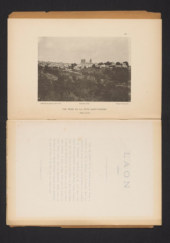 Carte postale ancienne Gezicht op Laon, Frankrijk Vue Prise de la Cuve Saint-Vincent (titel op object) Laon (Aisne) (serietitel op object), Rp-F-2010-121-1