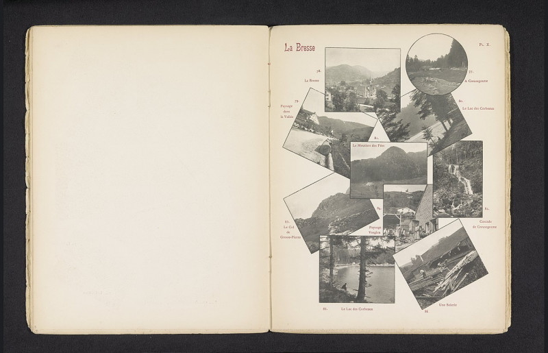 Carte postale ancienne Tien afbeeldingen van La Bresse en de omgeving La Bresse (titel op object), Rp-F-2001-7-158-10