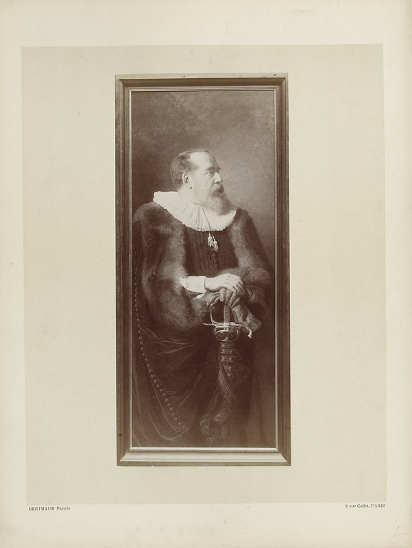 Carte postale ancienne Portret van André Mniszeck in zeventiende-eeuws kostuum Cte André Minszeck en costume de 17eme siecle (titel op object), Rp-F-1905-274