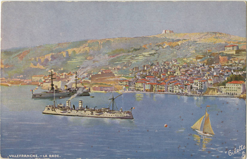 Carte postale ancienne Villefranche.-La Rade. 768-46 (Nby 420100)