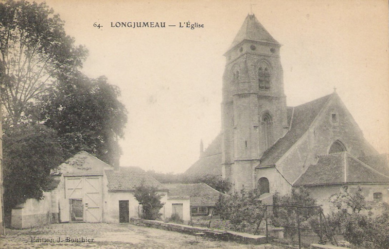 Carte postale ancienne Longjumeau-église