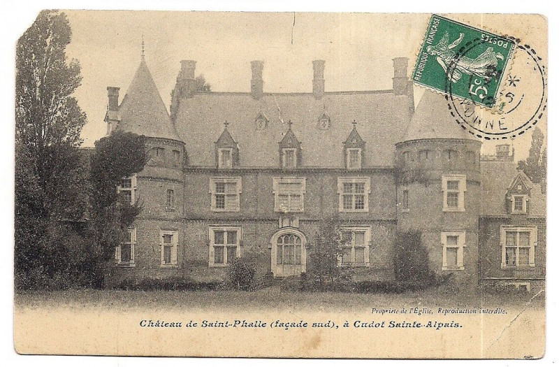 Carte postale ancienne Château de Cudot Cpa