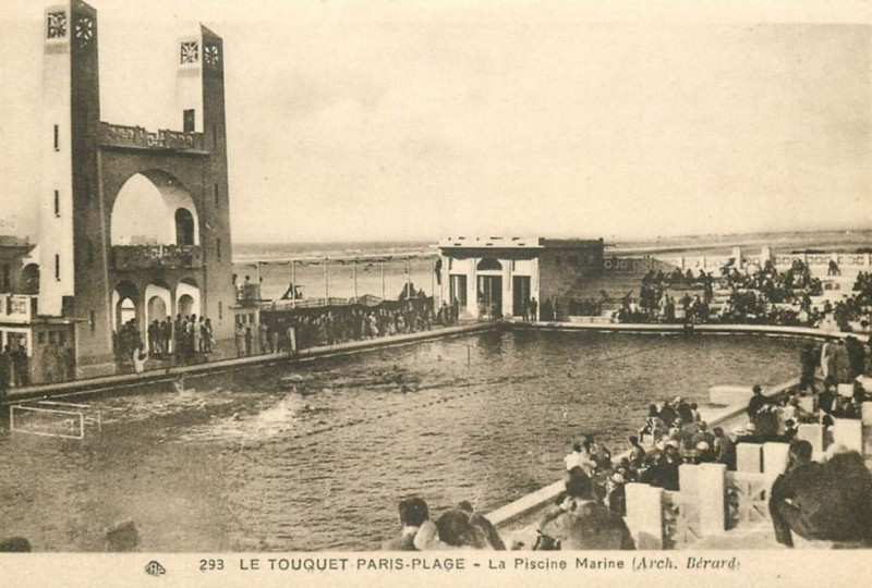 Carte postale ancienne Le Touquet-Paris-Plage - Cp - La piscine 2 au Touquet-Paris-Plage
