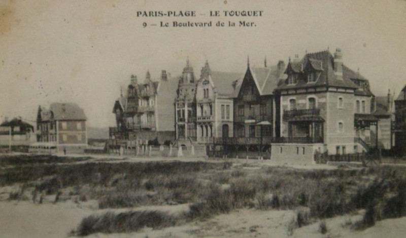 Carte postale ancienne Le Touquet-Paris-Plage - Cp - Le boulevard de la Mer du temps de Paris-Plage au Touquet-Paris-Plage