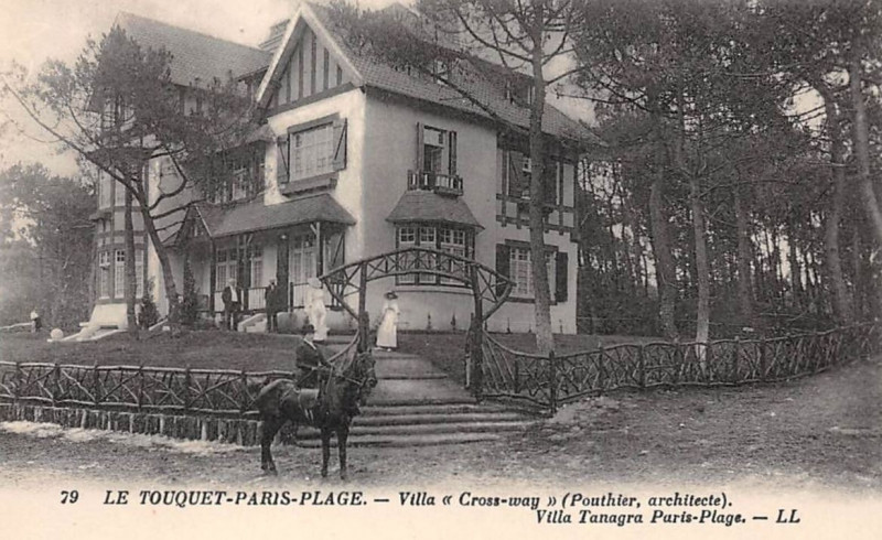 Carte postale ancienne Le Touquet-Paris-Plage - Cp - Villa Cross-Way (Pouthier architecte) Villa Tanagra au Touquet-Paris-Plage