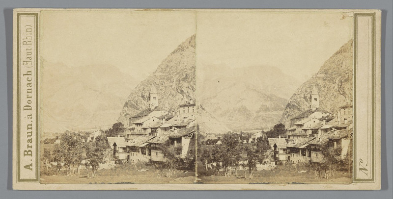 Carte postale ancienne Gezicht op Courmayeur, Italië Courmayeur (titel op object), Rp-F-F06672